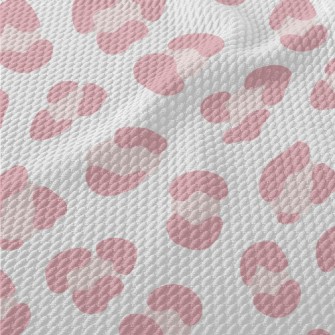 Pink Leopard Spots Birdseye Piqué