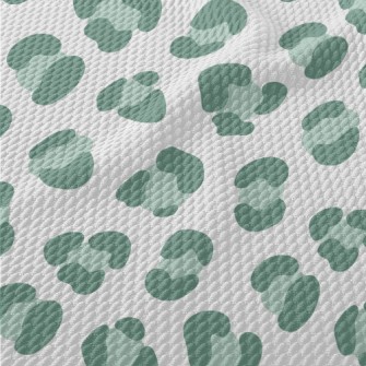 Green Cheetah Spots Birdseye Piqué