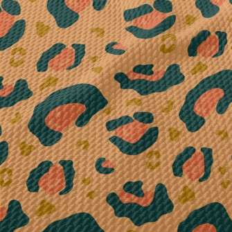 Modern Leopard Print Birdseye Piqué