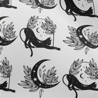 Mystical Symbols And Cats Chiffon