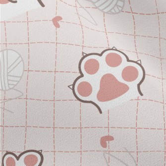 Cat Meat Ball And Yarn Ball Chiffon