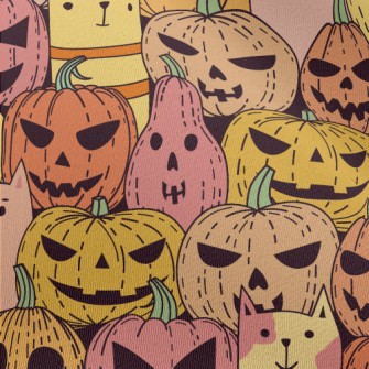 Cat Pumpkin Hide And Seek Chiffon