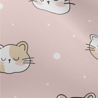 Cute Sleeping Cat Chiffon