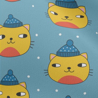 Warm Wool Hat Cat Chiffon