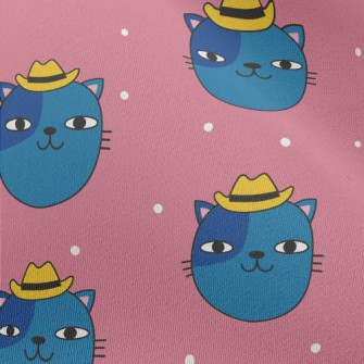 Funny Cat In Cowboy Hat Chiffon
