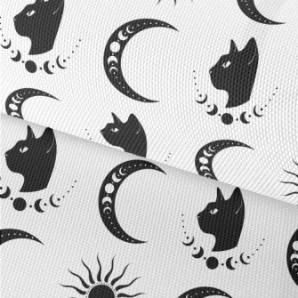 Cat And Moon Symbol Waterproof Oxford
