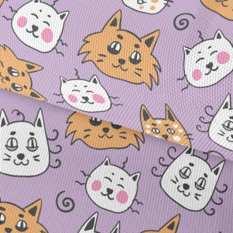 Funny Cat Face Graffiti Waterproof Oxford