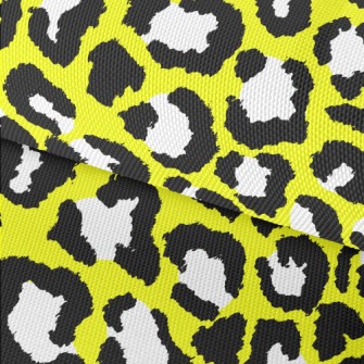 Yellow Leopard Pattern Waterproof Oxford