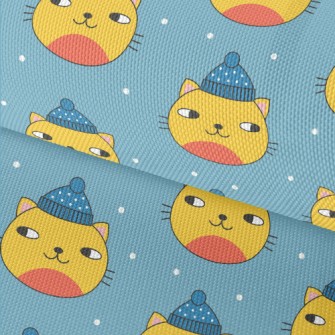 Warm Wool Hat Cat Waterproof Oxford