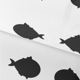 Simple Fish Silhouette Waterproof Oxford