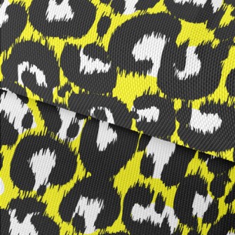 Abstract Yellow Leopard Print Waterproof Oxford
