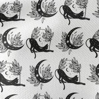 Mystical Symbols And Cats Waterproof Canvas