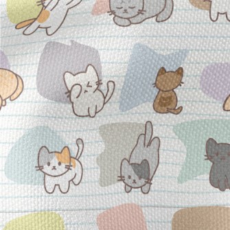 Japanese Cartoon Cat Waterproof Canvas