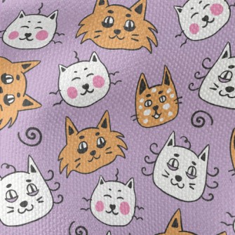 Funny Cat Face Graffiti Waterproof Canvas