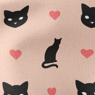 Elegant Cat Silhouette Waterproof Canvas