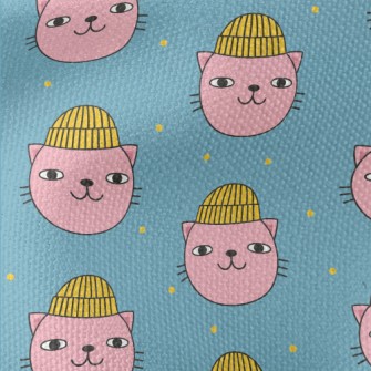 Funny Woolen Hat Cat Waterproof Canvas