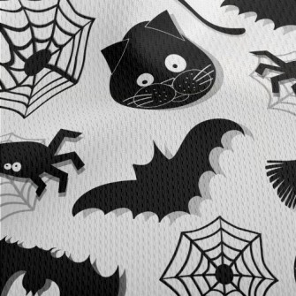 Funny Halloween Animals Athletic Mesh Flat Back