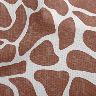 Brown Giraffe Spots Athletic Mesh Flat Back