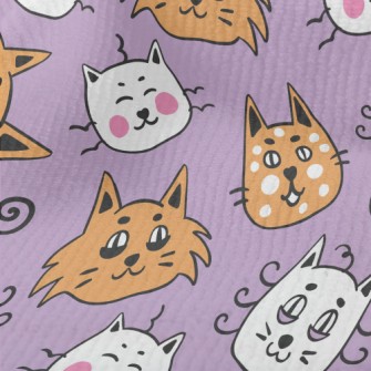 Funny Cat Face Graffiti Terry