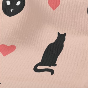 Elegant Cat Silhouette Terry
