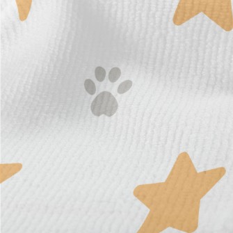Stars And Animal Paw Prints Terry