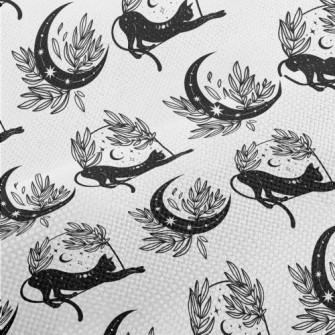 Mystical Symbols And Cats Performance Linen