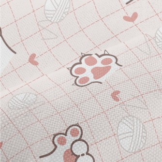 Cat Meat Ball And Yarn Ball Performance Linen