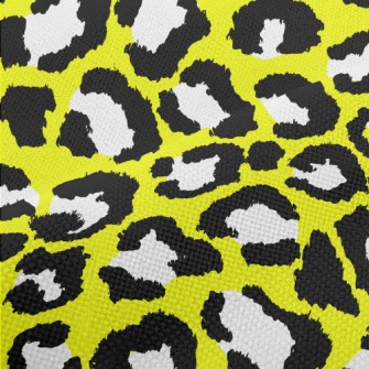 Yellow Leopard Pattern Performance Linen