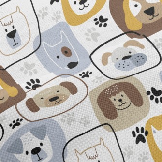 Dog Face Graffiti For Kids Performance Linen
