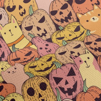 Cat Pumpkin Hide And Seek Performance Linen