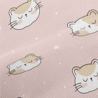 Cute Sleeping Cat Performance Linen