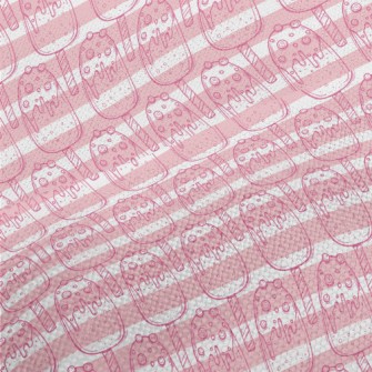 Hand Drawn Berry Popsicle Performance Linen