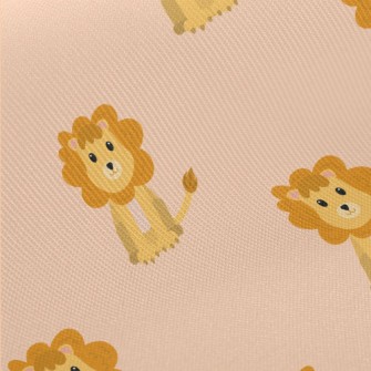 Cute Cartoon Lion Twill