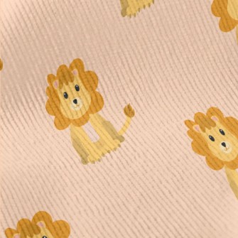 Cute Cartoon Lion Standard Corduroy