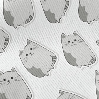 Gray Cartoon Cat Standard Corduroy