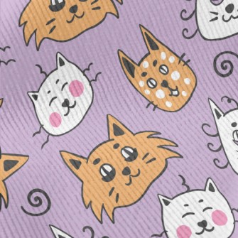 Funny Cat Face Graffiti Standard Corduroy