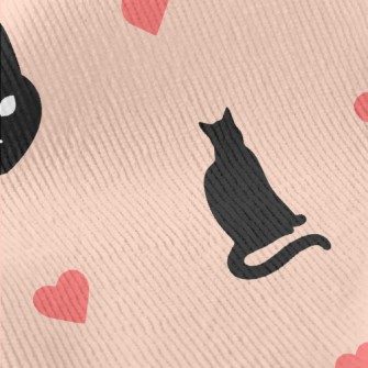 Elegant Cat Silhouette Standard Corduroy