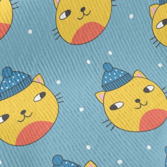 Warm Wool Hat Cat Standard Corduroy