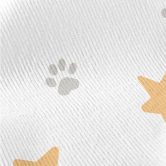 Stars And Animal Paw Prints Standard Corduroy