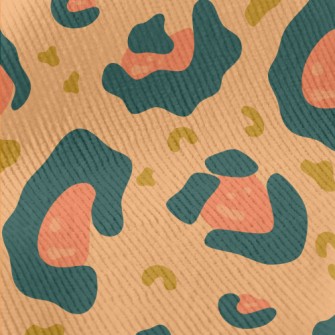 Modern Leopard Print Standard Corduroy