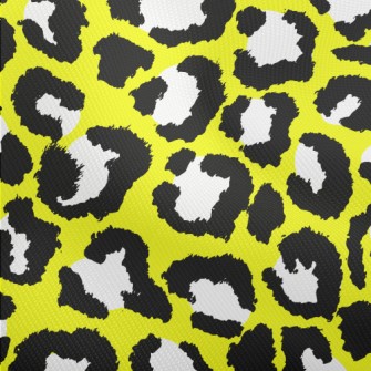 Yellow Leopard Pattern Dobby