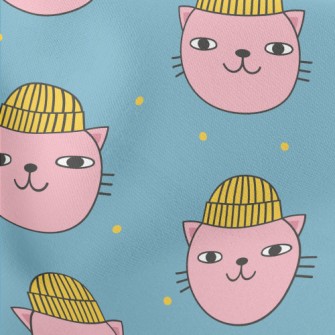 Funny Woolen Hat Cat Stretch Ponte