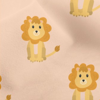 Cute Cartoon Lion Micro Fleece