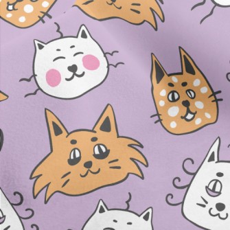 Funny Cat Face Graffiti Micro Fleece