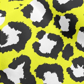 Yellow Leopard Pattern Micro Fleece