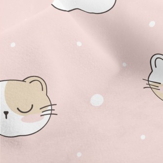 Cute Sleeping Cat Micro Fleece