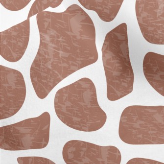 Brown Giraffe Spots Micro Fleece