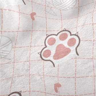 Cat Meat Ball And Yarn Ball Minky