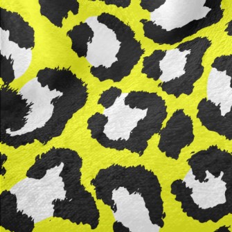 Yellow Leopard Pattern Minky
