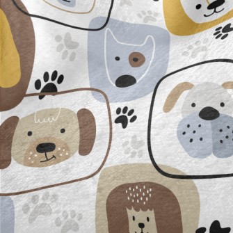 Dog Face Graffiti For Kids Minky